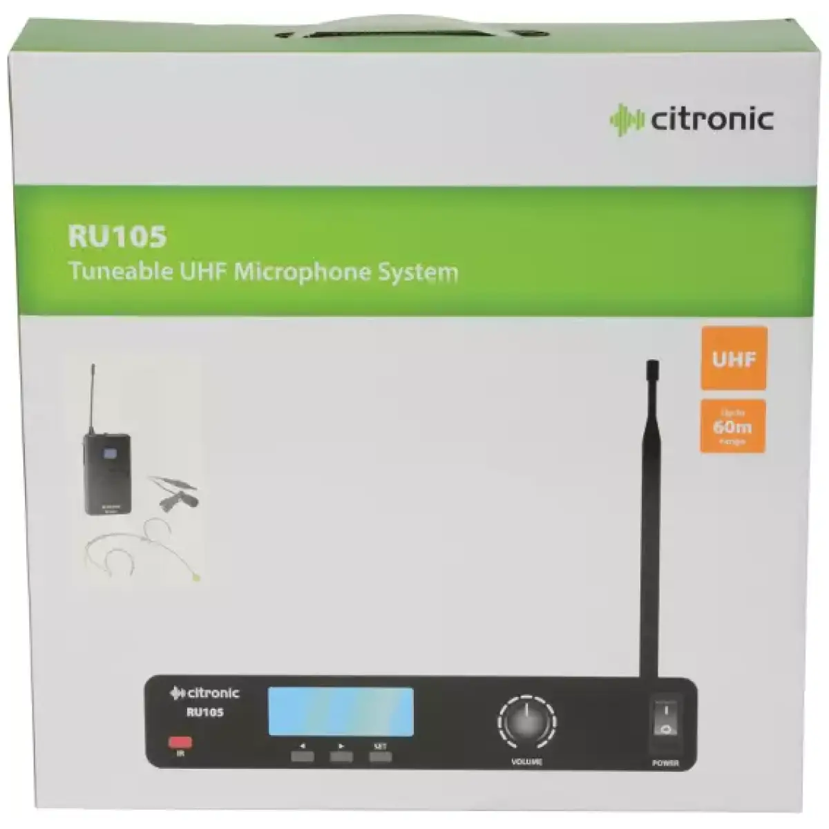 Citronic RU105 - N Lapel Microphone Uhf 863 - 865MHZ - Image 12
