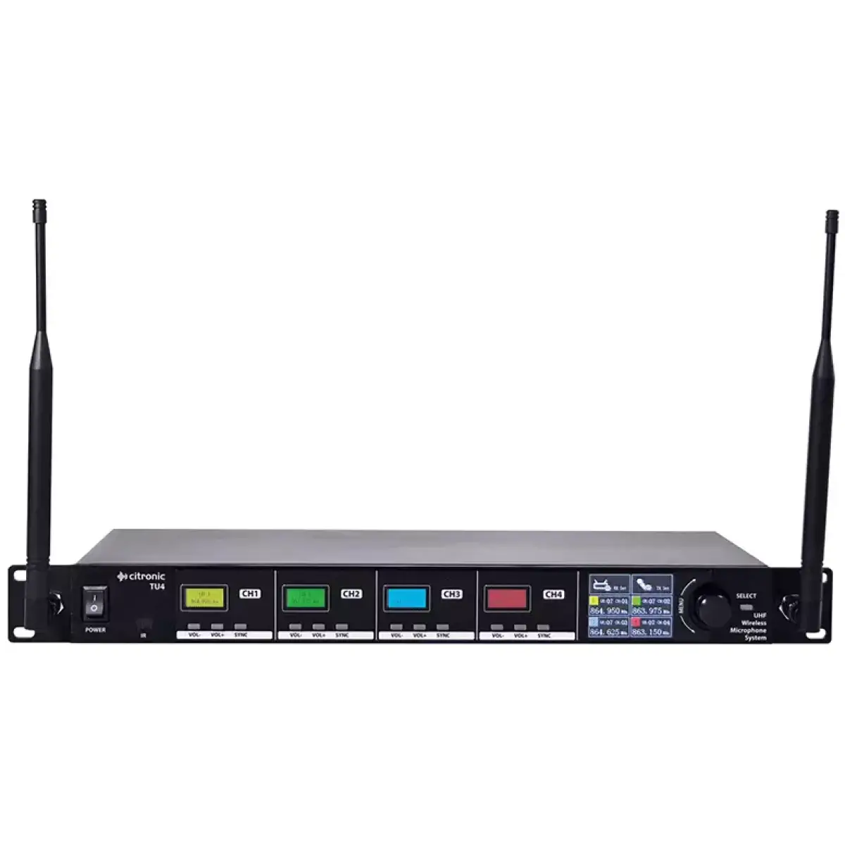 CITRONIC TU4 - L QUAD LAPEL MICROPHONE UHF 863 - 865MHZ - Image 3