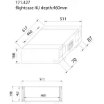 Power Dynamics - Pd - F4US 19IN Case 4U For Disco Equipment - Image 2