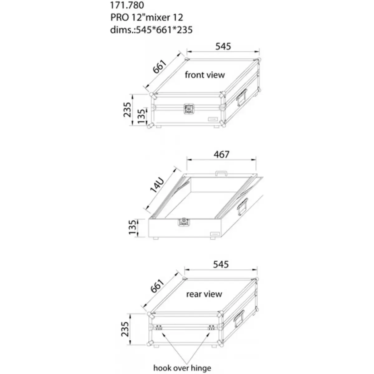 Power Dynamics - PDFU12 Mixer Flightcase - Image 4