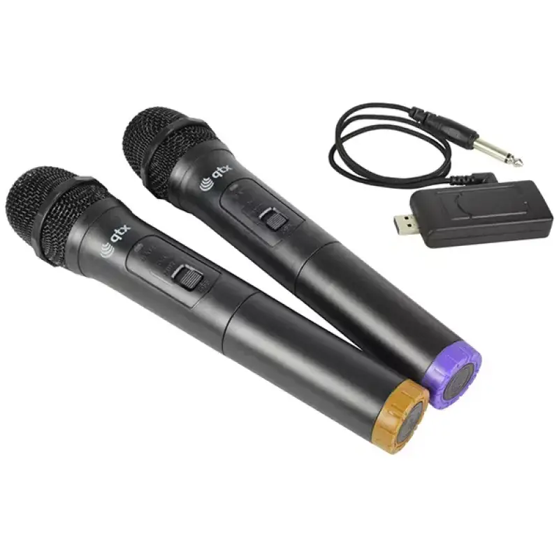 Qtx U - Mic - 863.2+864.8 Dual Handheld Microphone Uhf 863.2MHZ + 864.8MHZ