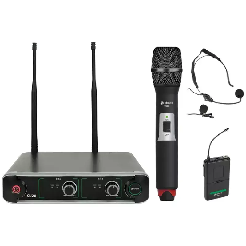 Chord SU20 - C Handheld & Neckband Microphone Uhf 863.42+864.3MHZ