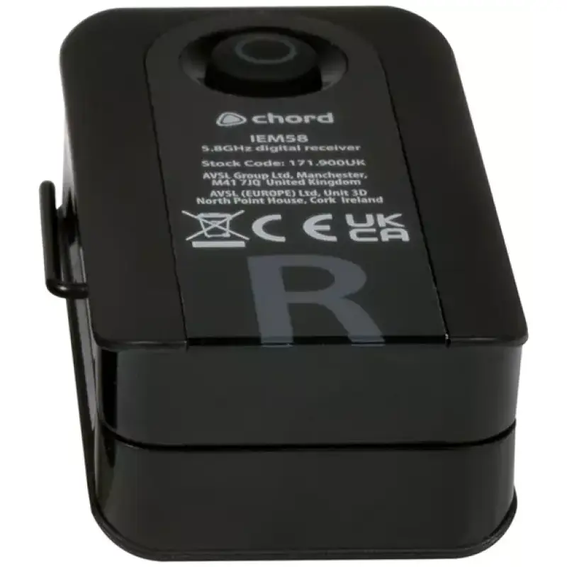 Chord Rx - IEM58 In - Ear Monitoring System Receiver For IEM58 5.8GHZ