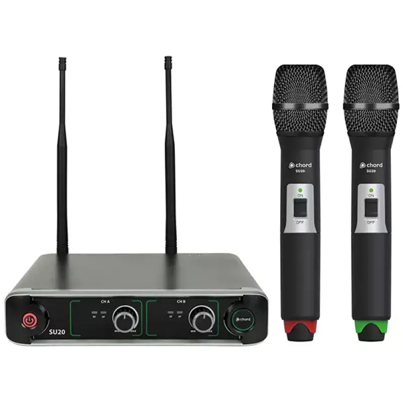 Chord SU20 - H - Rg Dual Handheld Microphone Uhf 863.42+864.3MHZ