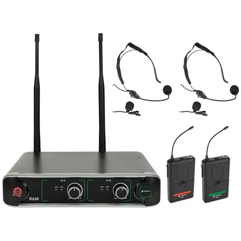 Chord SU20 - B - Rg Dual Lapel Microphone Uhf