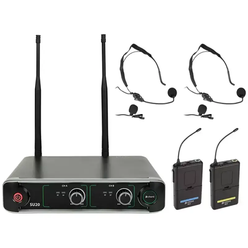 Chord SU20 - B - By Dual Lapel Microphone Uhf 864.8+863.1MHZ