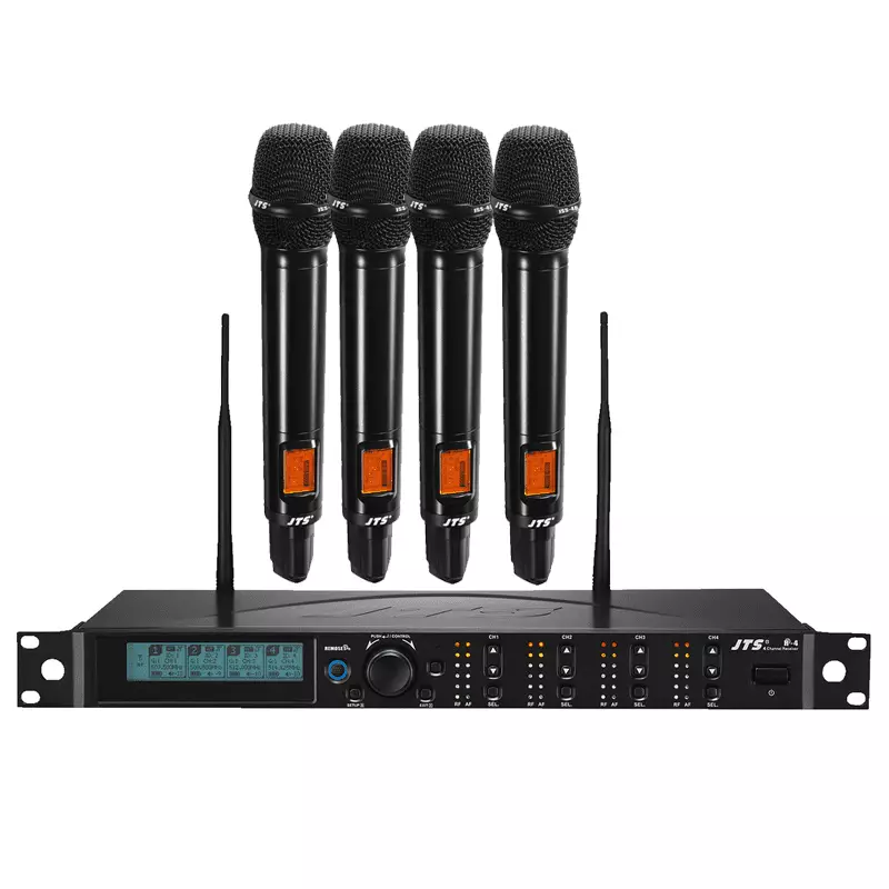 171950JTS_1 Jts R - 4/JSS - 4B X4 QUAD HANDHELD MICROPHONE DIVERSITY UHF 614 - 650 MHZ - Image 1