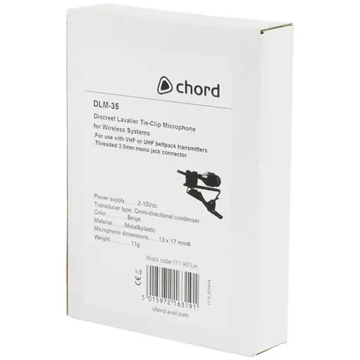 Chord Dlm - 35 Lapel Microphone Beige 3.5MM - Image 3