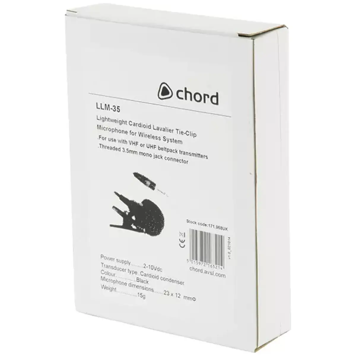 Chord Llm - 35 Lapel Microphone Black 3.5MM - Image 4