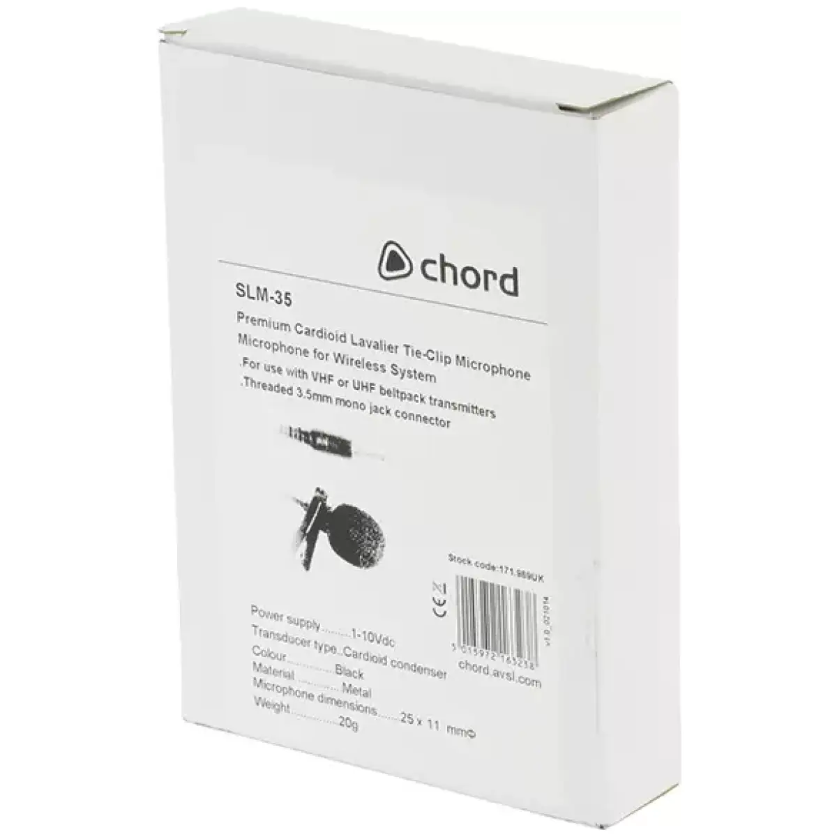 Chord Slm - 35 Lapel Microphone Black 3.5MM - Image 4