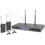 Citronic RU210 - N Dual Lapel Microphone Uhf 863 - 865MHZ