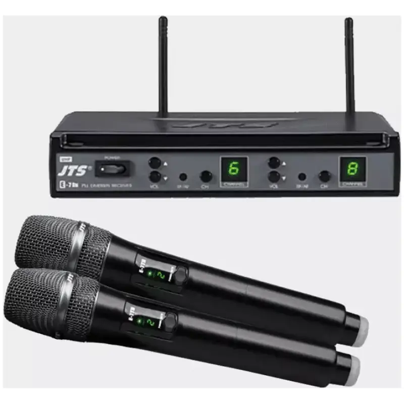 Jts E - 7DU/E - 7TH X2 Dual Handheld Microphone Diversity Uhf 614 - 650MHZ