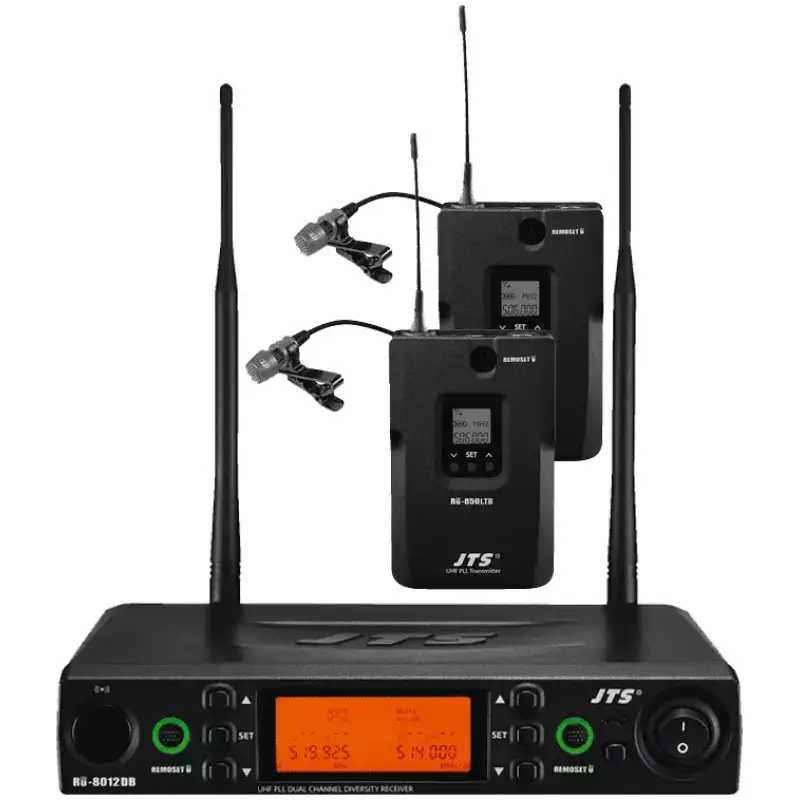 Jts Ru - 8012DB/RU - 850LTB+CM - 501 Dual Lapel Microphone Diversity Uhf 614 - 650MHZ