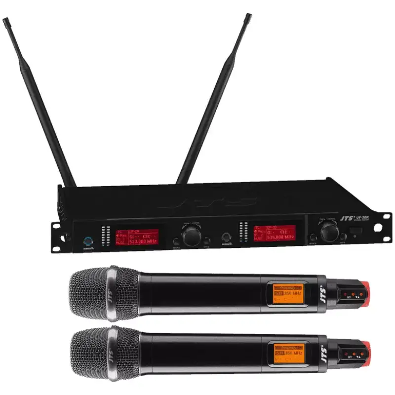 Jts Uf - 20R/JSS - 20 Dual Handheld Microphone True Diversity Uhf 624 - 694MHZ