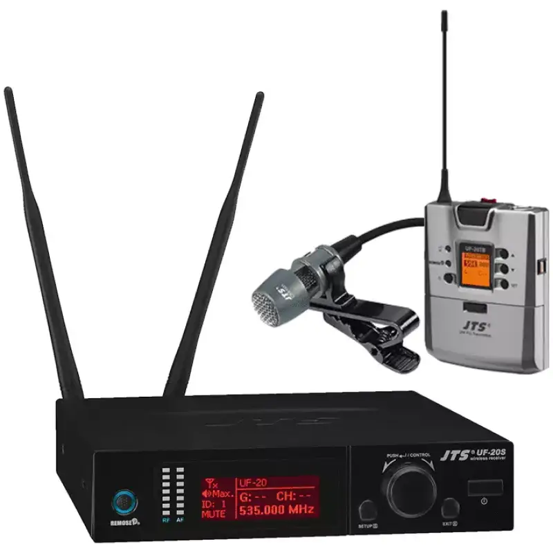 Jts Uf - 20S/UF - 20TB+CM - 501 Lapel Microphone True Diversity Uhf 624 - 694MHZ