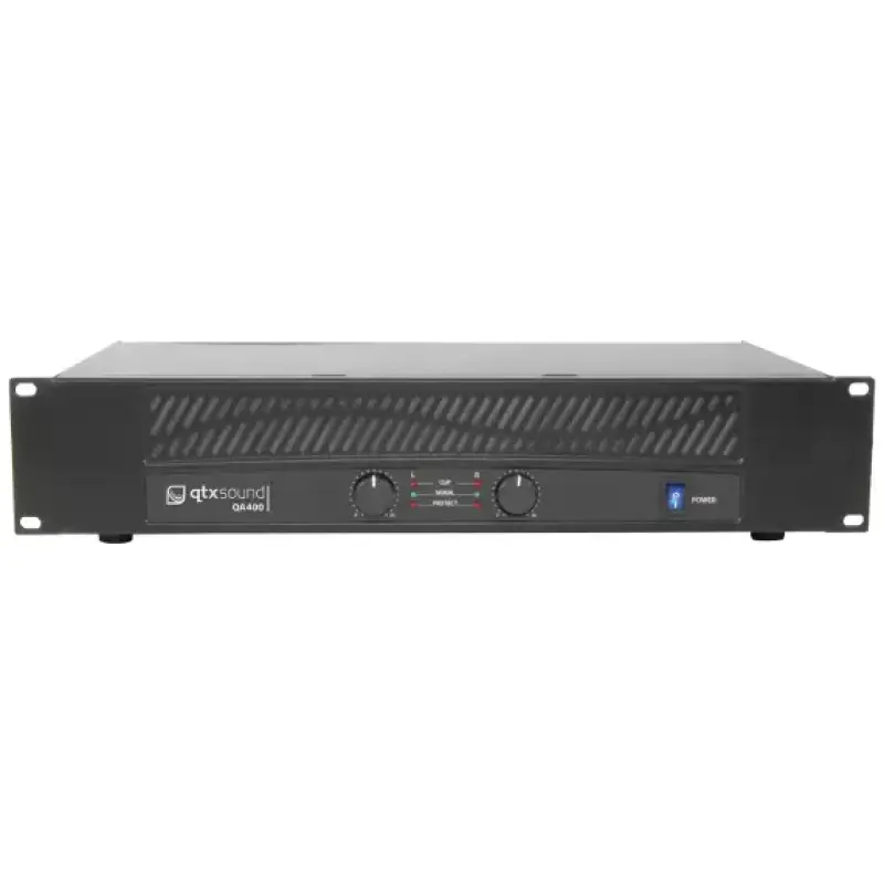 Qtx QA400 2U Power Amplifier 2X 200W