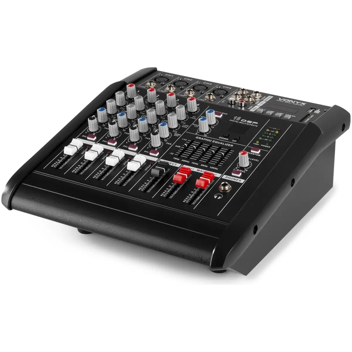 VONYX AM5A POWERED MUSIC MIXER 5 - CH DSP/BT/SD/USB/MP3 - Image 3