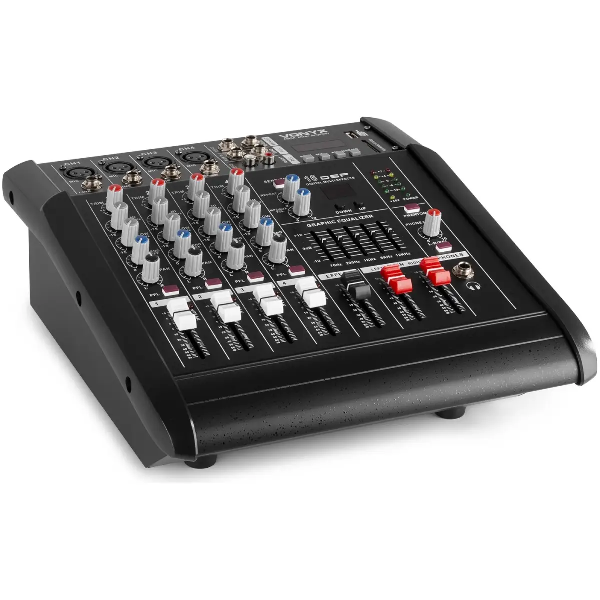 VONYX AM8A POWERED MUSIC MIXER 8 - CH DSP/BT/SD/USB/MP3 - Image 2