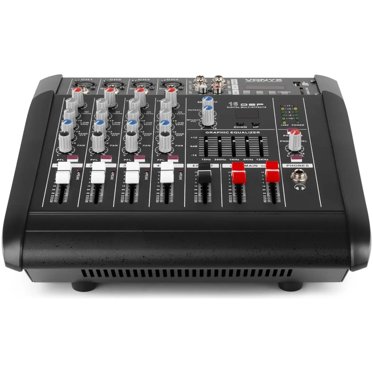 VONYX AM8A POWERED MUSIC MIXER 8 - CH DSP/BT/SD/USB/MP3 - Image 4