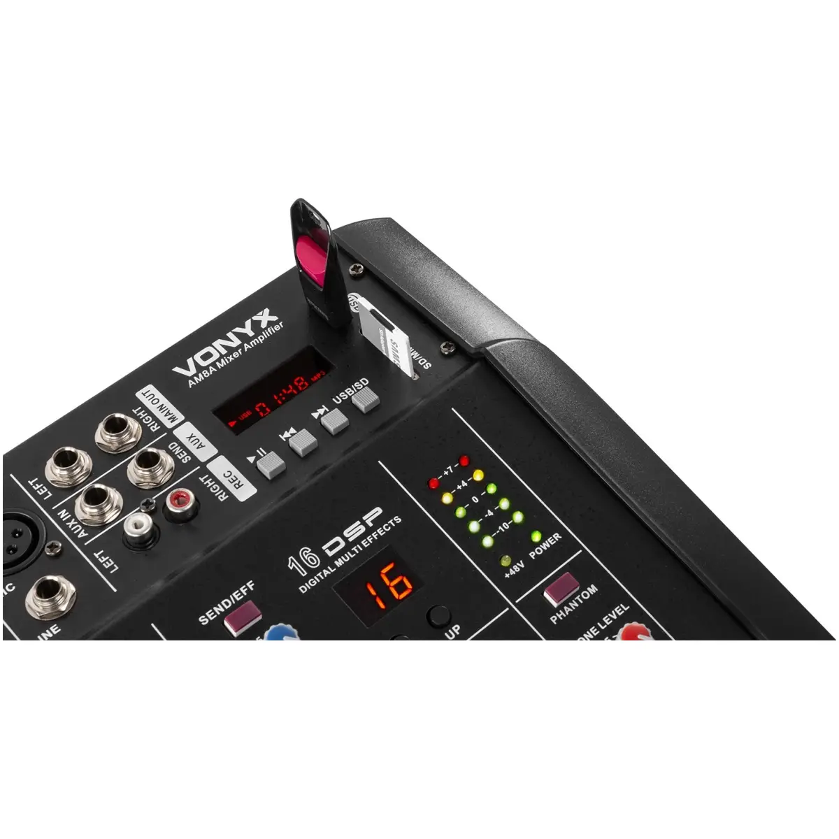 VONYX AM8A POWERED MUSIC MIXER 8 - CH DSP/BT/SD/USB/MP3 - Image 6