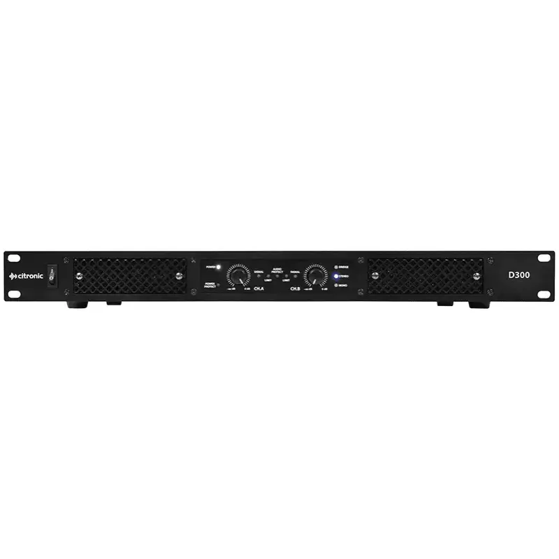 Citronic D300 1U Power Amplifier 2X 150W