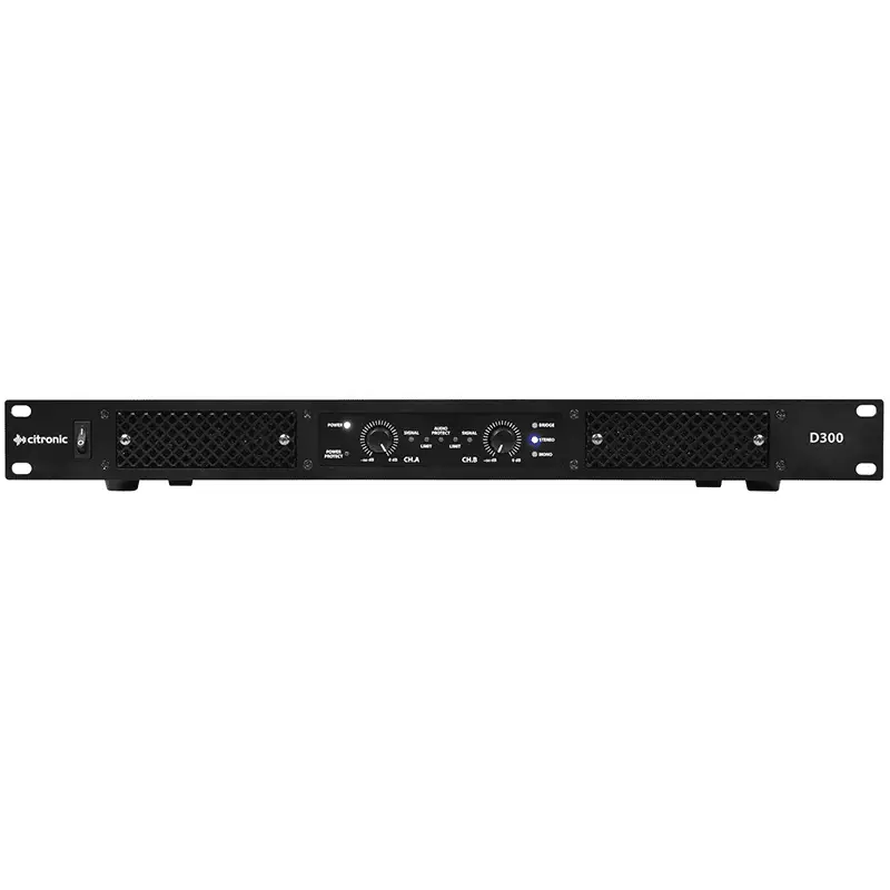 172103CT_1 Citronic D300 1U Power Amplifier 2X 150W - Image 1