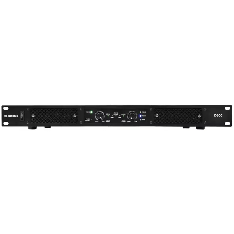 Citronic D600 1U Power Amplifier 2X 300W