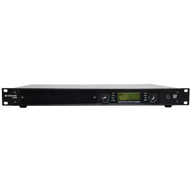 Citronic H2400 1U Power Amplifier 2X 1200W