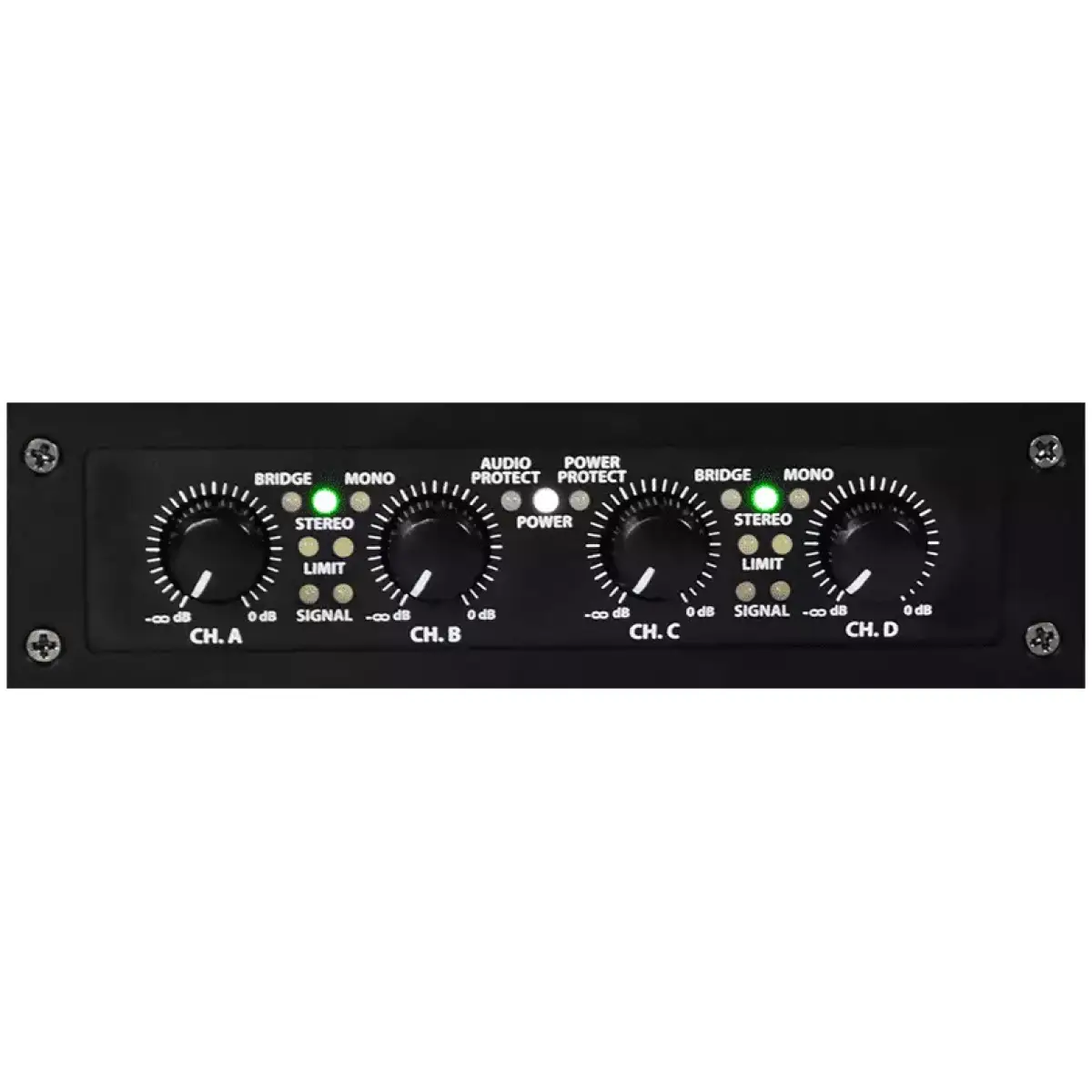 Citronic D4200 1U Power Amplifier 4X 200W - Image 4