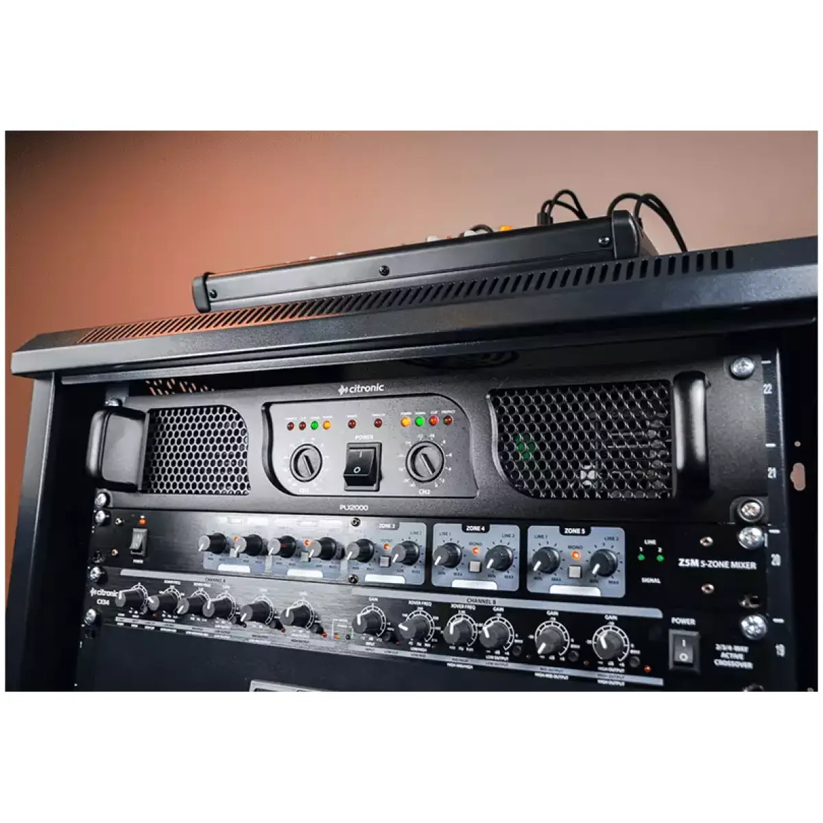 CITRONIC PLX2000 2U POWER AMPLIFIER 2X 1000W - Image 5