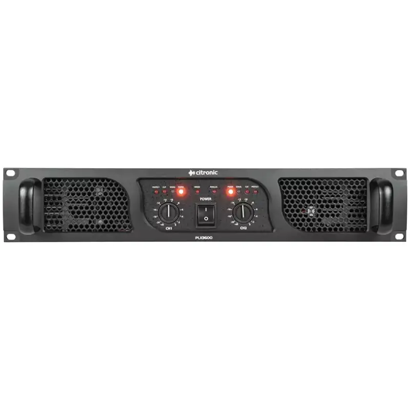 CITRONIC PLX3600 2U POWER AMPLIFIER 2X 1800W