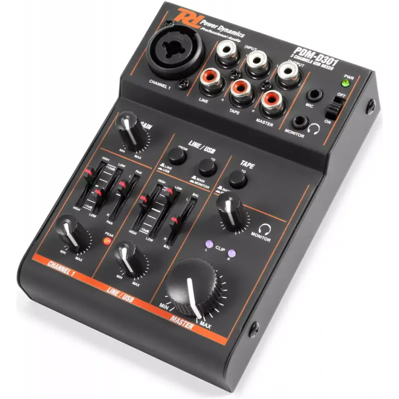 Power Dynamics - Pdm - D301 Usb Mixer