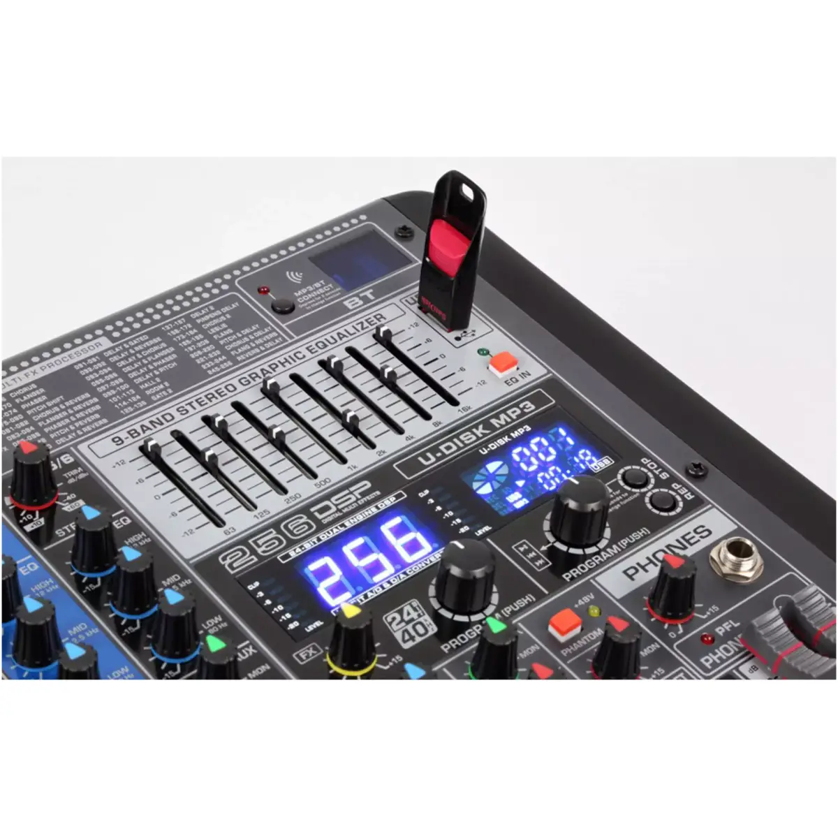 Power Dynamics - Pdm - S1204 Stage Mixer With DSP/BT/USB/MP3 - Image 3