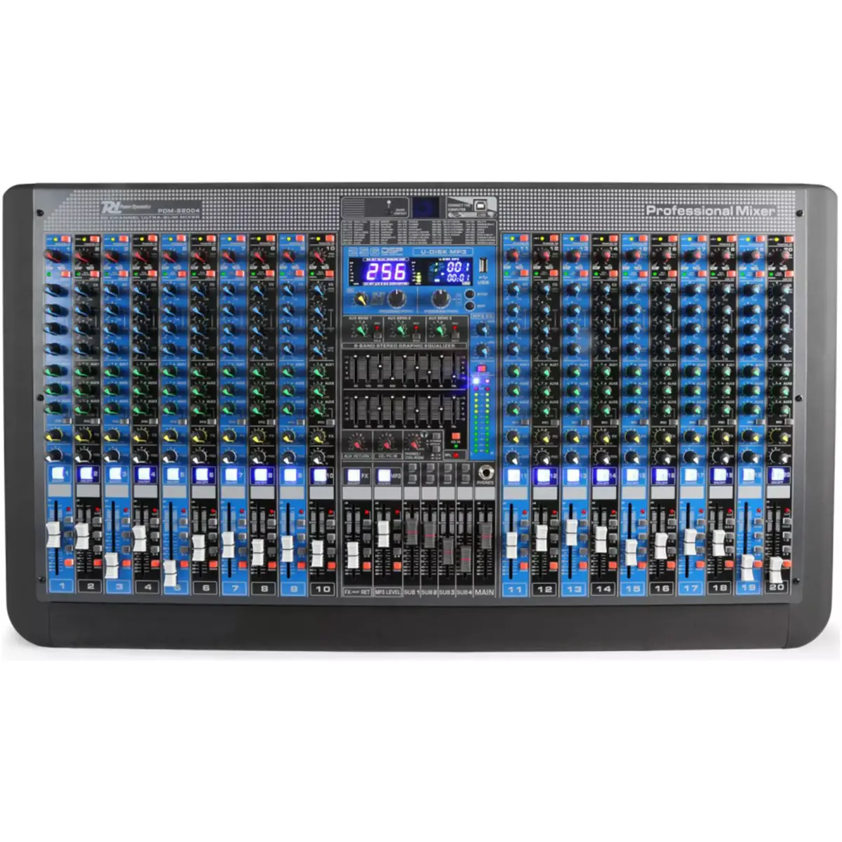 Power Dynamics - Pdm - S2004 Stage Mixer With DSP/BT/USB/MP3 - Image 2