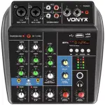 Vonyx Vmm - 100 MUSIC MIXER 3 - Ch Dsp/bt/usb