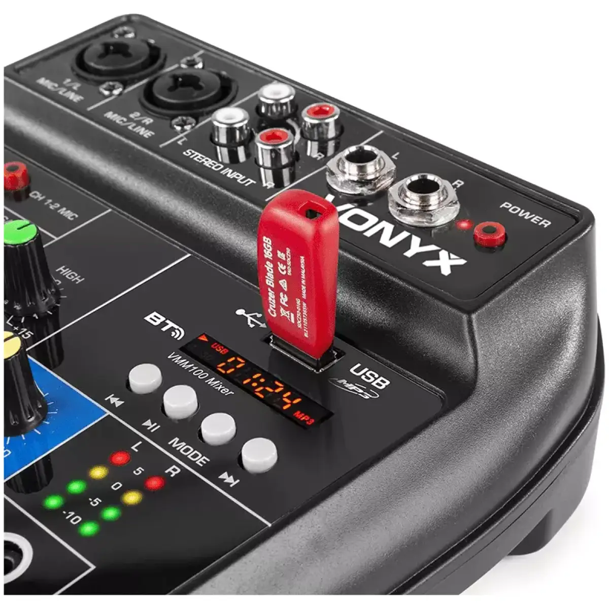 Vonyx Vmm - 100 MUSIC MIXER 3 - Ch Dsp/bt/usb - Image 6