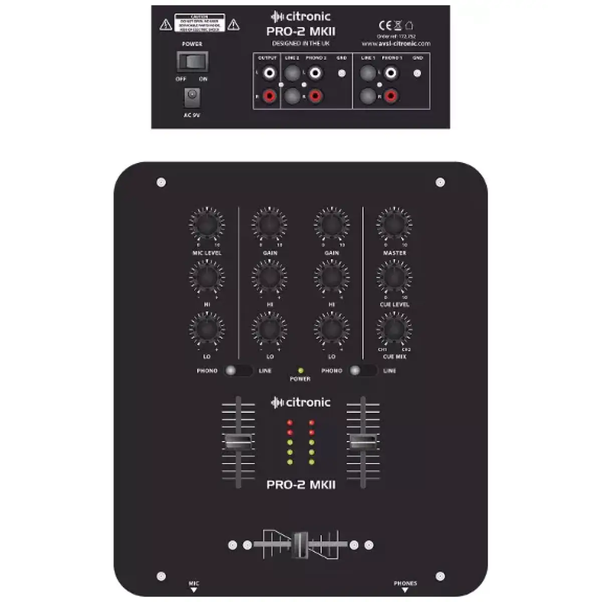 Citronic - Pro - 2B Mkii Dj Mixer 2 Channel - Image 7