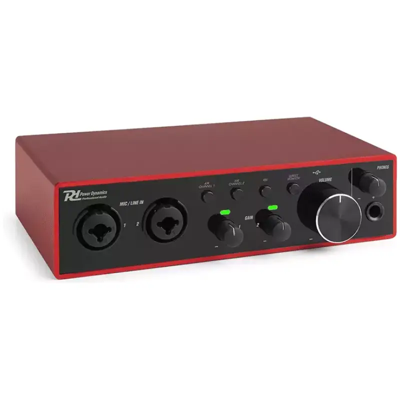 PDM PDX22 USB AUDIO INTERFACE DUAL CHANNEL