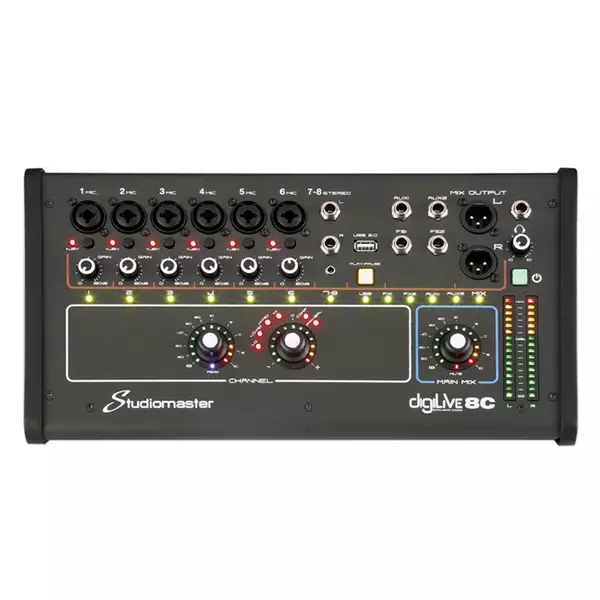 172908SM_1 Studiomaster - DIGILIVE8C 8 Ch Digital Console - Image 1