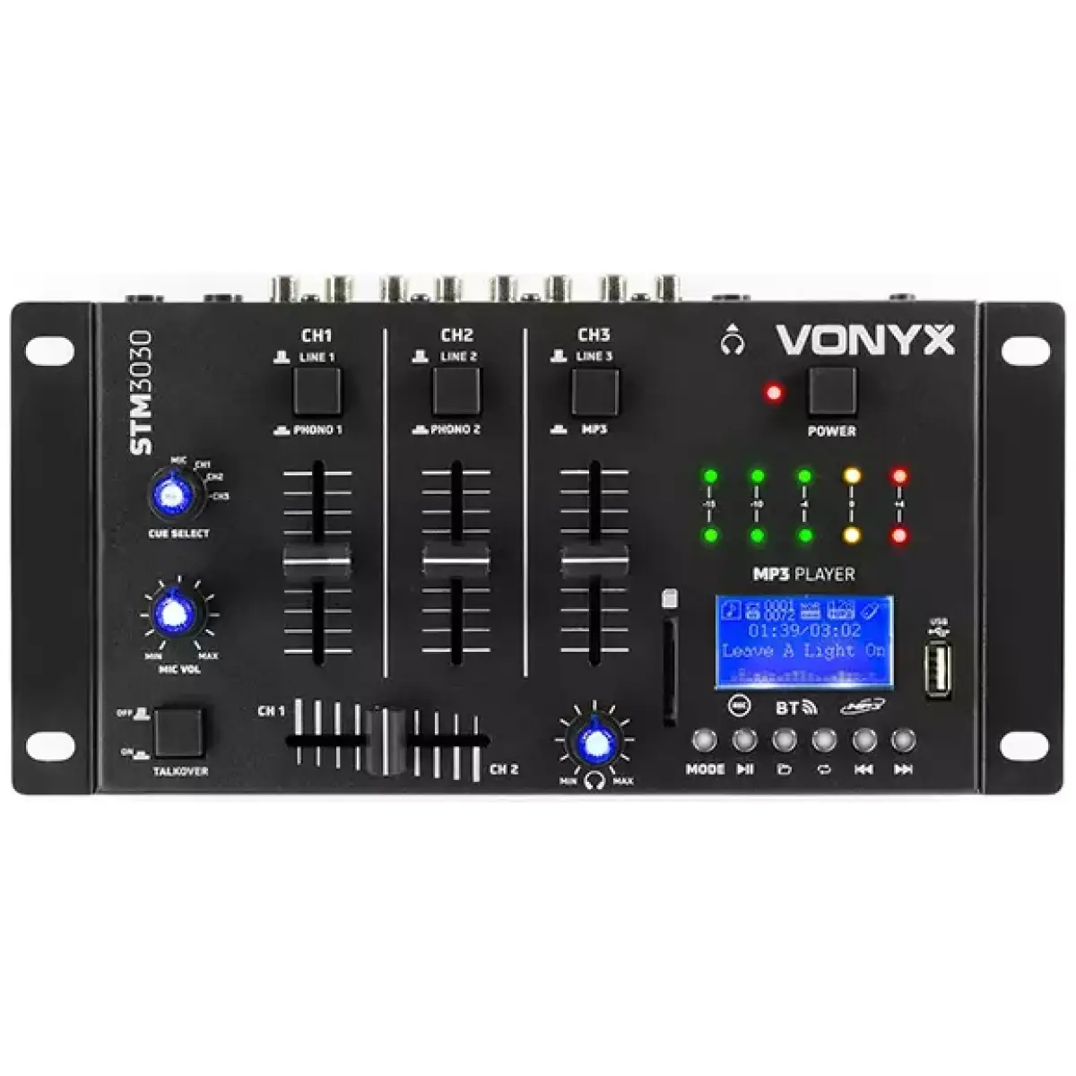 Vonyx - STM3030 Mixer With BT/MP3/USB/REC - Image 3