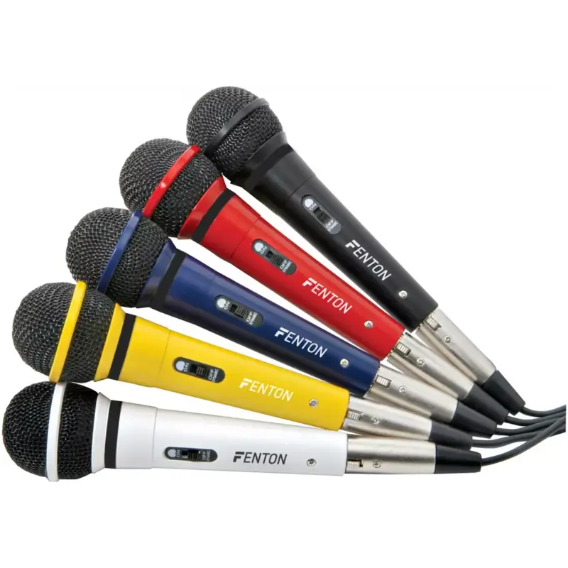 Fenton - DM120 Set Of 5 Colour Microphones