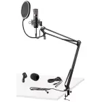 Vonyx - CMS400 Studio Set Condenser Microphone With Stand And Pop Filter