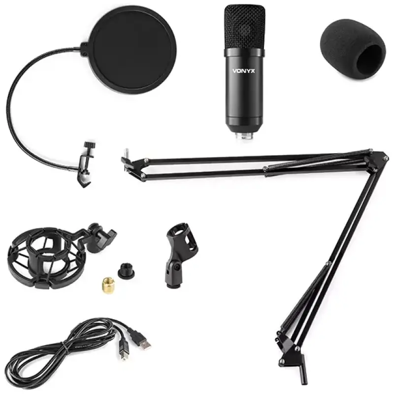 Vonyx - CMS300B Studio Usb Microphone Set