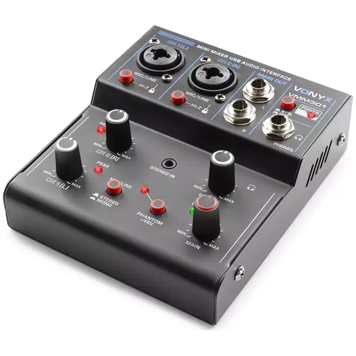 Vonyx - VMM301 3CH Music Mixer Bt/usb Interface - Image 2