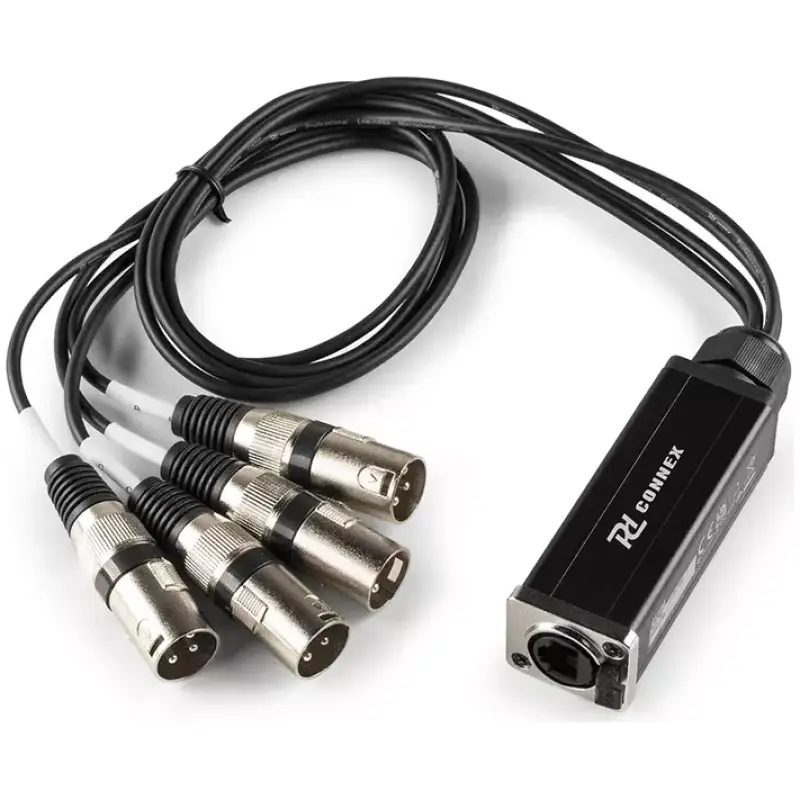 Pdc CX190 Signal Lead RJ45 - 4X Xlr Male 3M