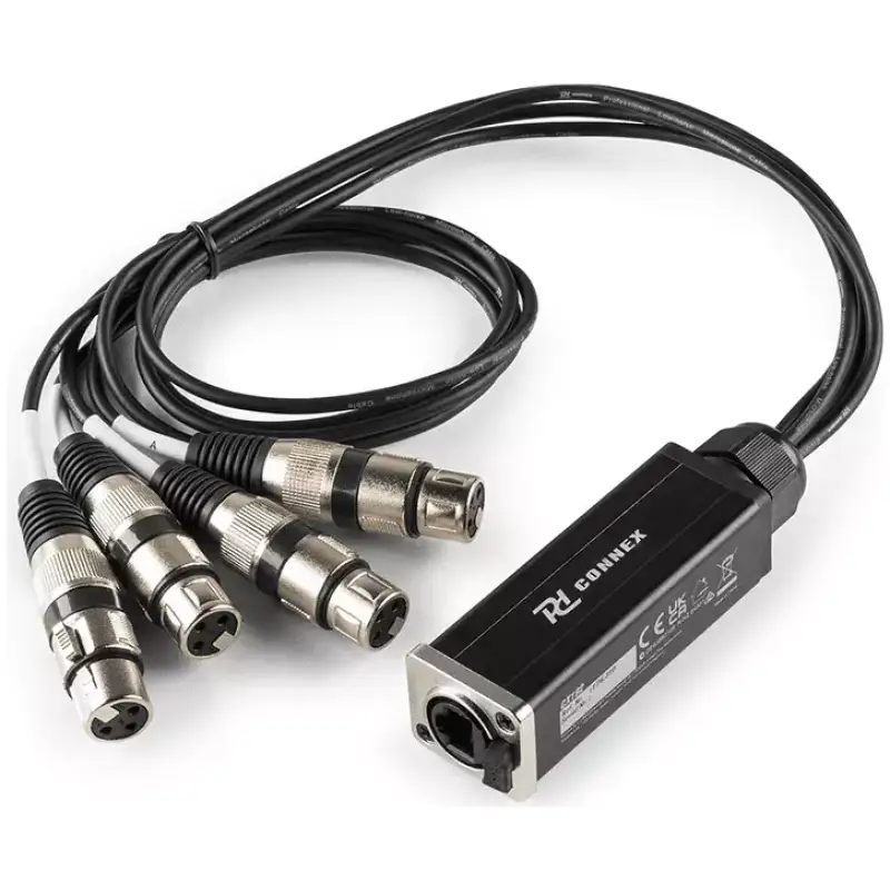 Pdc CX192 Signal Lead RJ45 - 4X Xlr Female