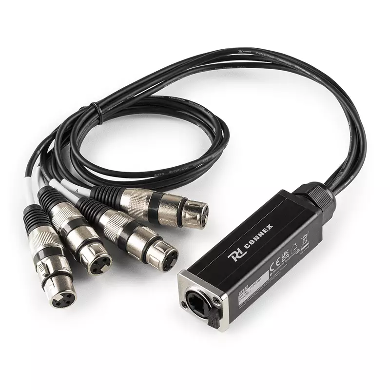 176310PDC_1 Pdc CX192 Signal Lead RJ45 - 4X Xlr Female - Image 1