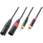 Pdc CX66 - 3 Signal Lead 2X Xlr Male - 2X Rca Male 3M