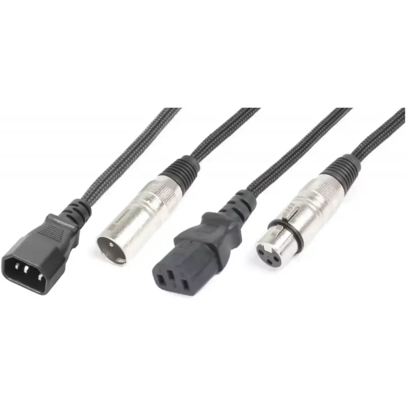 Pdc CX09 - 5 Power/signal Lead Iec Male/ Xlr Male - Iec Female/ Xlr Female 5M