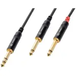 Pdc CX76 - 3 Signal Lead 6.3MM Stereo Male - 2X 6.3MM Mono Male 3M